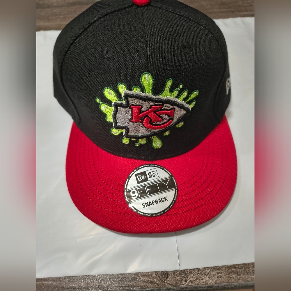 NEW Men's New Era Kansas City Chiefs Nickelodeon Slime 9FIFTY Snapback NWT